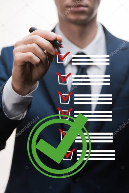 Carnet de préparation avec liste de vérification